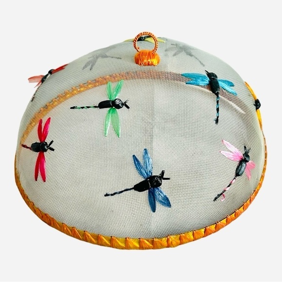 Food Cover Mesh & Wire Embroidered Food Dome Camping Picnics Food Cover - Picture 5 of 12